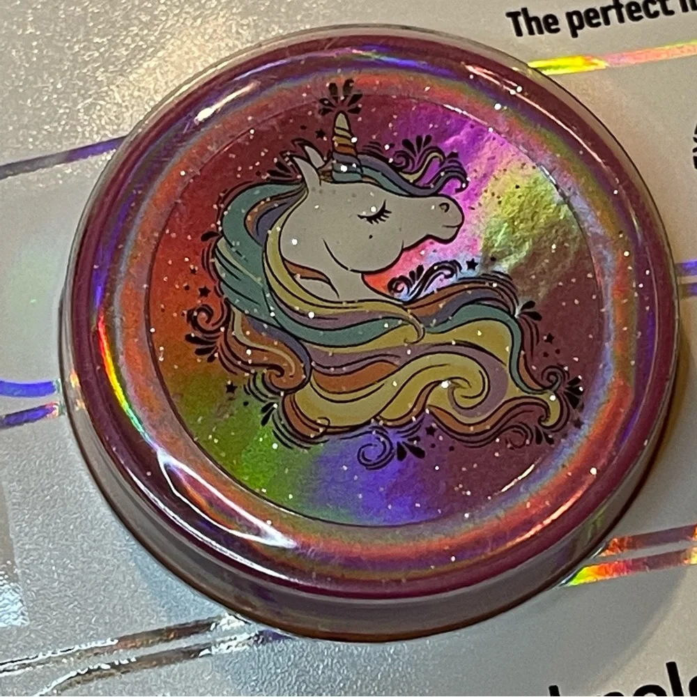 Nuckees Phone Grip & Stand - IRIDESCENT PINK UNICORN